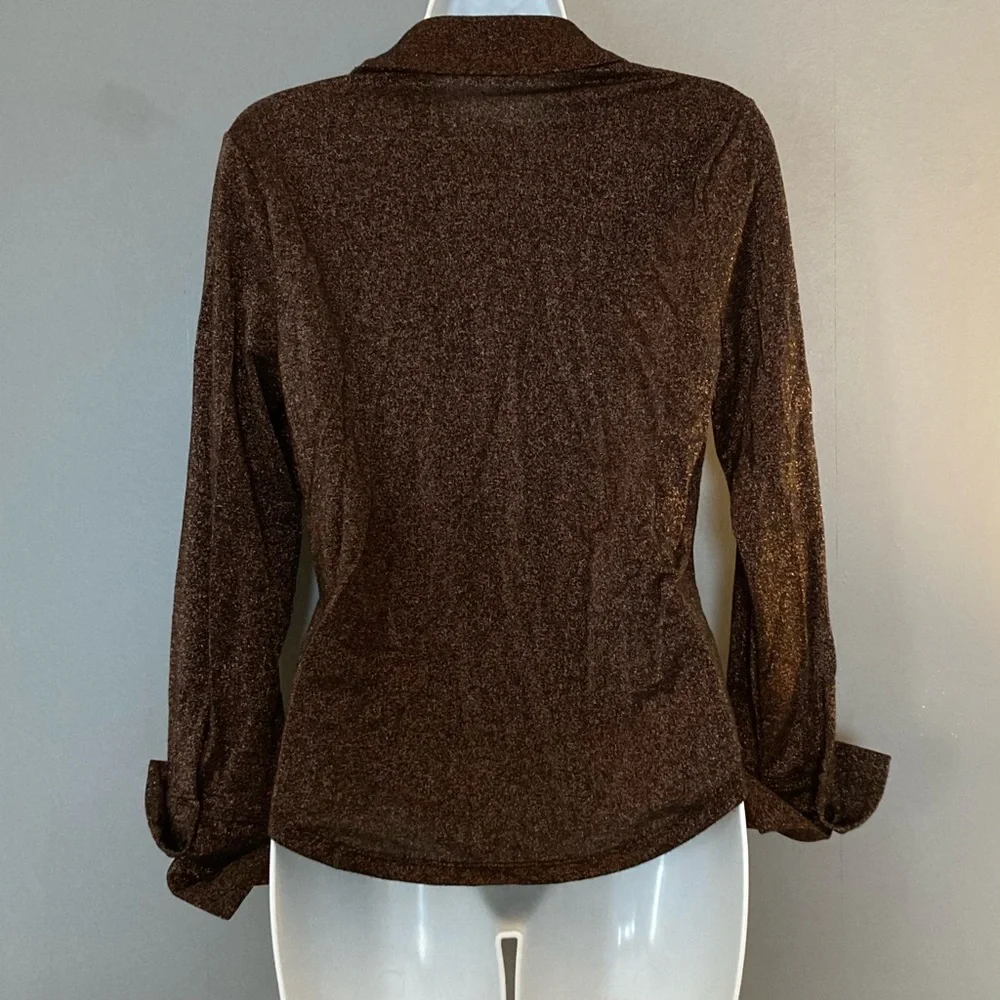 Abercrombie & Fitch Metallic Brown Top - Picture 6 of 9